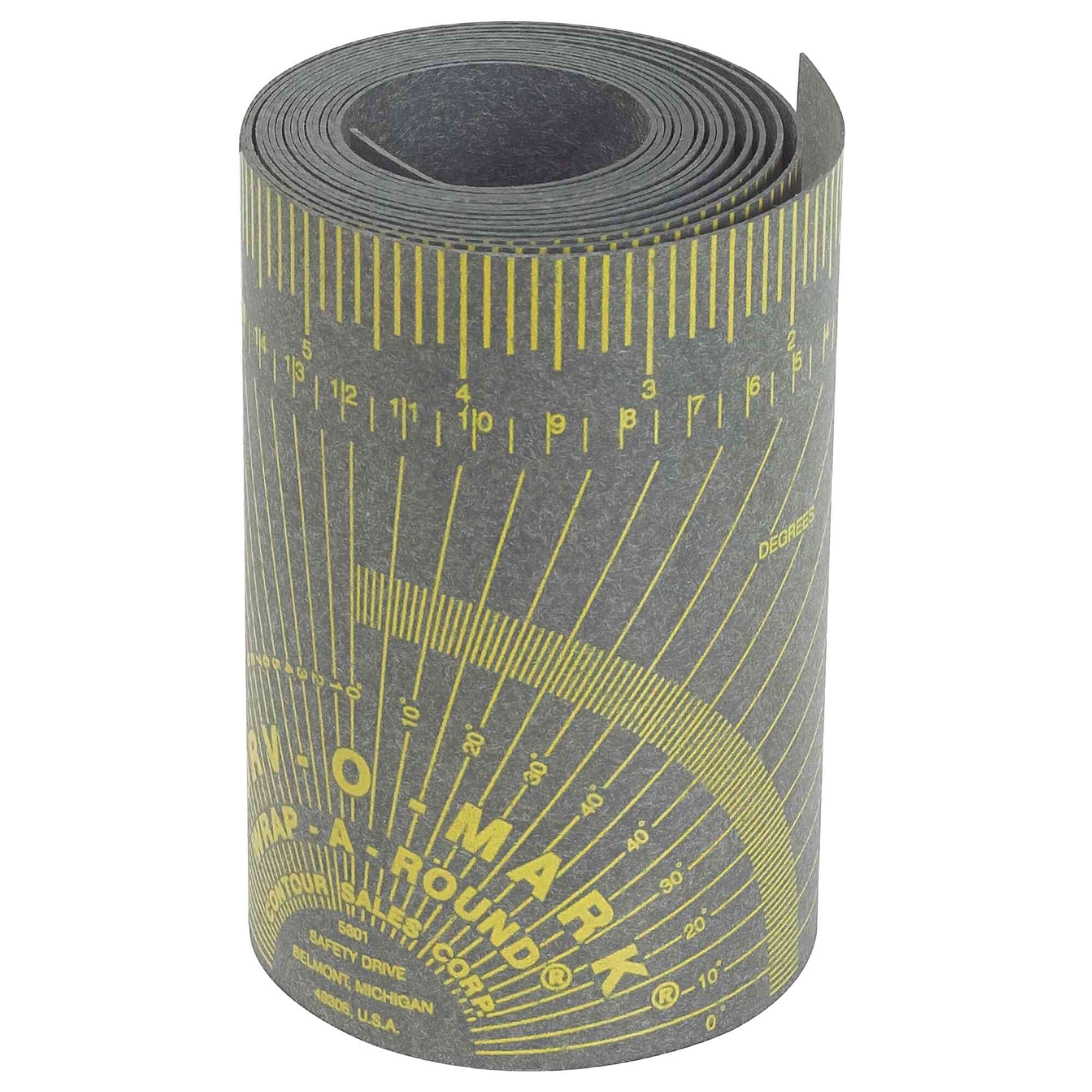 Curv-O-Mark® by Jackson Safety® - Large Wrap-A-Round Pipe Ruler - Gray - Model # 14764